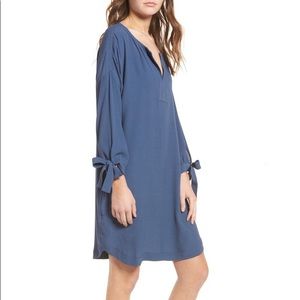 Madewell Du Jour Tunic Dress with Tie Sleeves